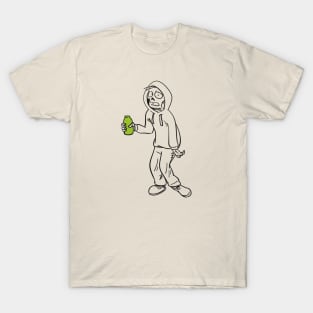 Zombie With A Drink T-Shirt